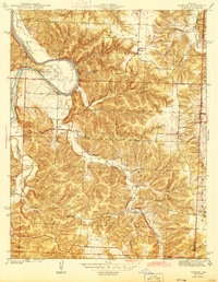 Iconium 1944 topographic map thumbnail