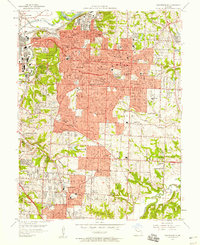 Independence 1957 topographic map preview