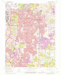 Independence 1964 topographic map preview