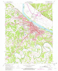 Jefferson City 1967 topographic map thumbnail