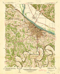 Jefferson City 1939 topographic map thumbnail