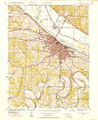 Jefferson City 1939 topographic map thumbnail
