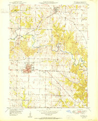 Kahoka 1950 topographic map thumbnail