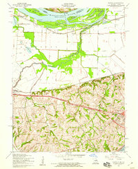 Kampville 1954 topographic map thumbnail
