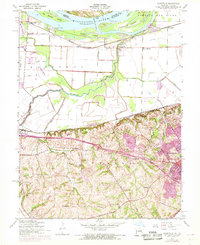Kampville 1954 topographic map thumbnail