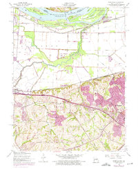 Kampville 1954 topographic map thumbnail