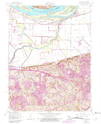 Kampville 1954 topographic map thumbnail