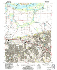 Kampville 1994 topographic map thumbnail