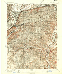 Kansas City 1935 topographic map thumbnail