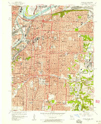 Kansas City 1957 topographic map thumbnail