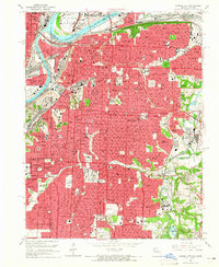 Kansas City 1964 topographic map thumbnail