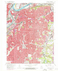 Kansas City 1964 topographic map thumbnail