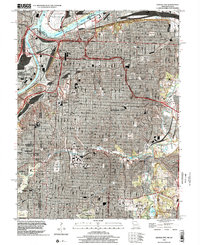 Kansas City 1996 topographic map thumbnail