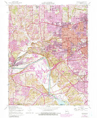 Kirkwood 1954 topographic map thumbnail