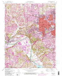 Kirkwood 1954 topographic map thumbnail