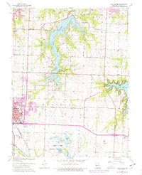 Lake Jacomo 1963 topographic map thumbnail