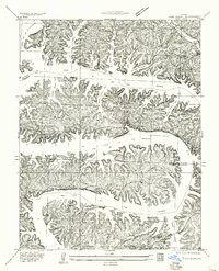 Lake Ozark 1934 topographic map thumbnail