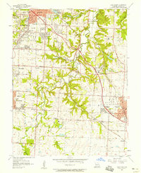 Lees Summit 1957 topographic map thumbnail