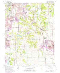 Lees Summit 1964 topographic map thumbnail