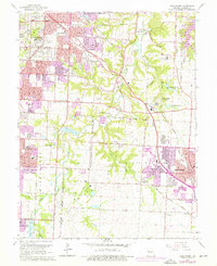 Lees Summit 1964 topographic map thumbnail