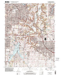Lees Summit 1996 topographic map thumbnail
