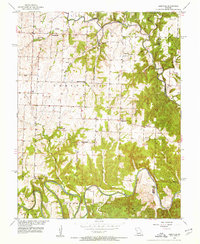 Leesville 1953 topographic map preview