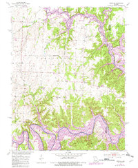 Leesville 1953 topographic map thumbnail
