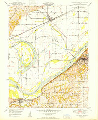 Lexington West 1950 topographic map thumbnail