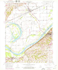 Lexington West 1949 topographic map thumbnail
