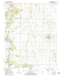 Liberal 1991 topographic map thumbnail