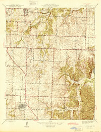 Lowry City 1945 topographic map thumbnail
