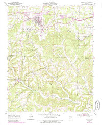 Mansfield 1951 topographic map preview