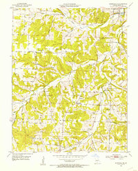 Mansfield NE 1951 topographic map thumbnail