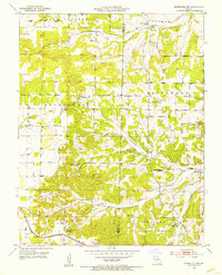 Mansfield NW 1951 topographic map thumbnail
