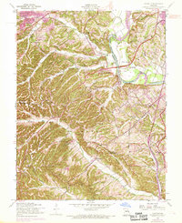 Maxville 1954 topographic map thumbnail