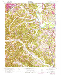 Maxville 1954 topographic map thumbnail