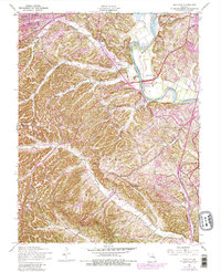 Maxville 1954 topographic map preview