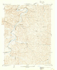 Meramec State Park 1937 topographic map preview