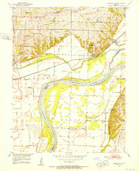 Miami Station 1951 topographic map thumbnail