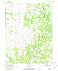 Millersburg SW 1969 topographic map thumbnail