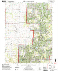 Millersburg SW 2000 topographic map thumbnail