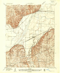 Missouri City 1935 topographic map thumbnail