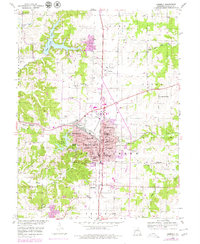 Moberly 1953 topographic map preview