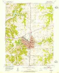 Moberly 1953 topographic map preview
