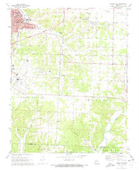 Neosho East 1972 topographic map thumbnail