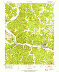 Newburg 1950 topographic map thumbnail