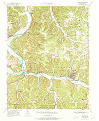 Newburg 1950 topographic map thumbnail
