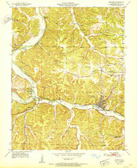 Newburg 1951 topographic map thumbnail