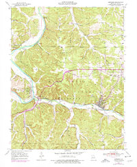 Newburg 1950 topographic map thumbnail