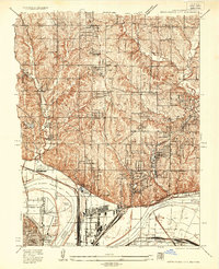 North Kansas City 1935 topographic map thumbnail